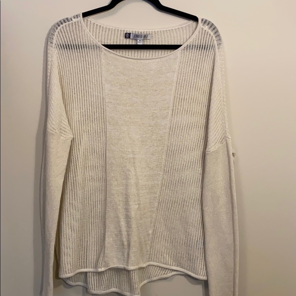 Cream coloured sparkly sweater
